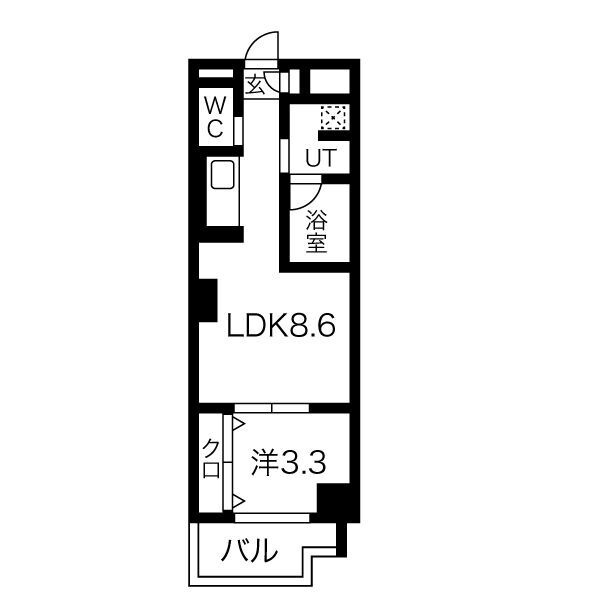 トモ南堀江の間取り