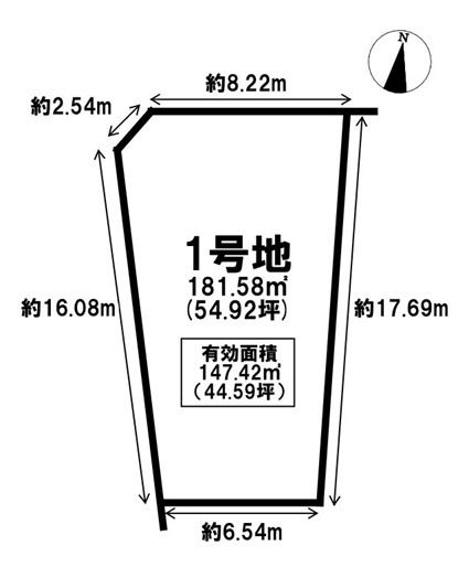 【土地図】 | 北区今保土地①号地
