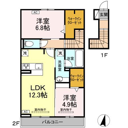 ウィット高岡の間取り