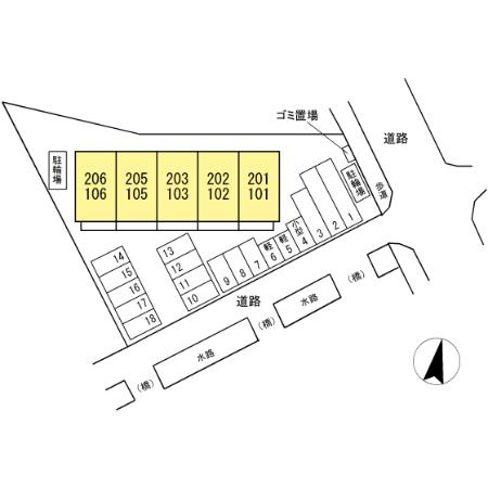 ウィット高岡の区画図