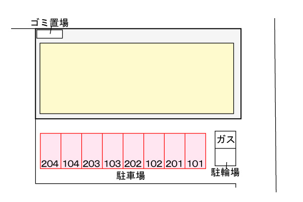 グリーンヴィレッジⅤの区画図