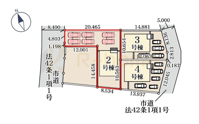 第1取手市ゆめみ野　新築戸建て　1号棟の区画図|大きなお買い物だからこそ、メリット・デメリットを伝えさせて頂きます。
R-homeにお任せください♪