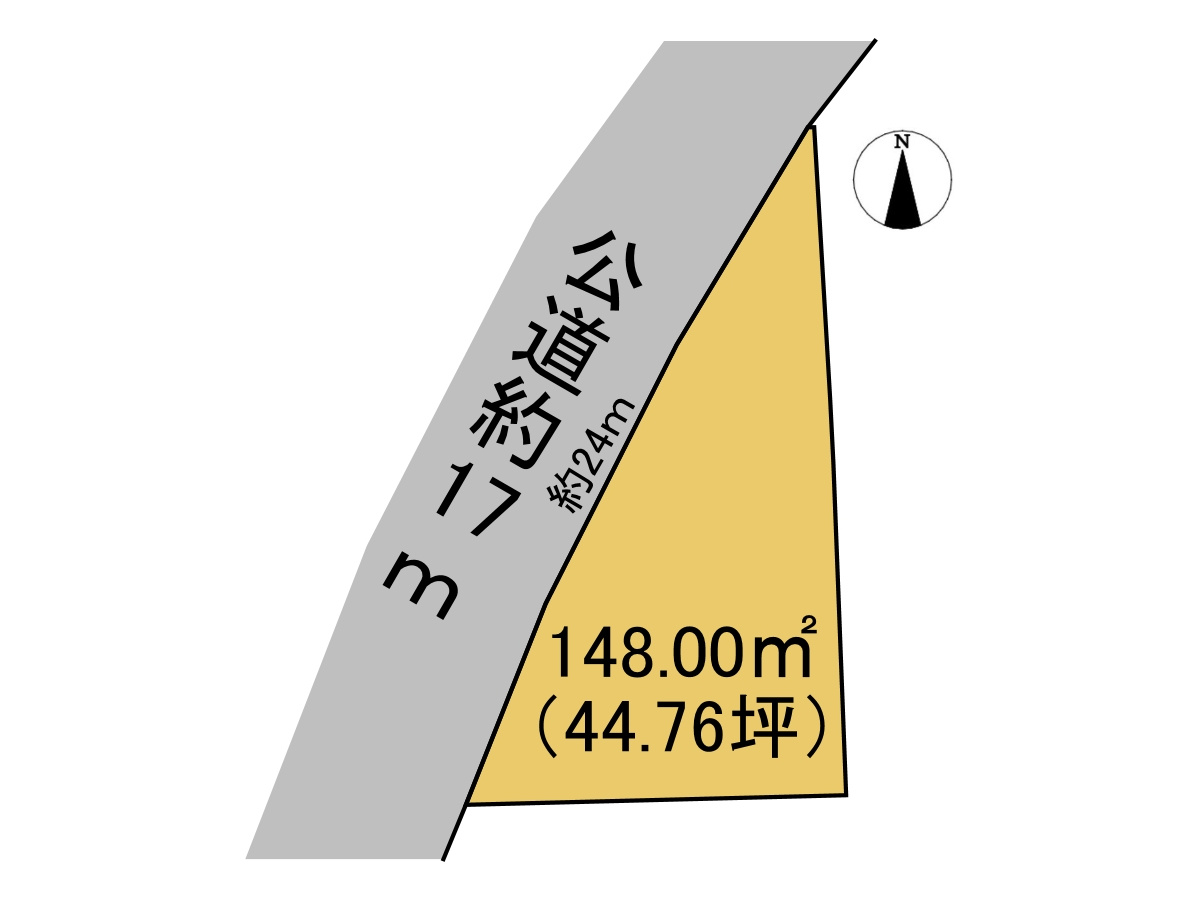 売土地　各務原市川島小網町　44.76坪