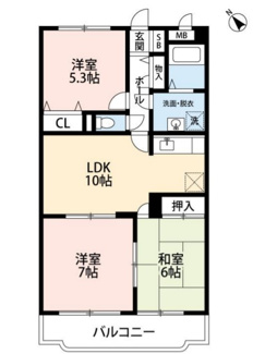 【間取り】 | エメロード長沼