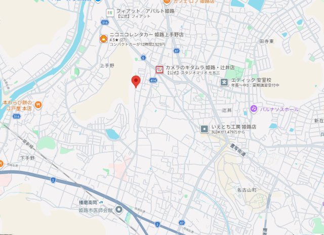 姫路市山吹１期（全1棟）1号棟の地図