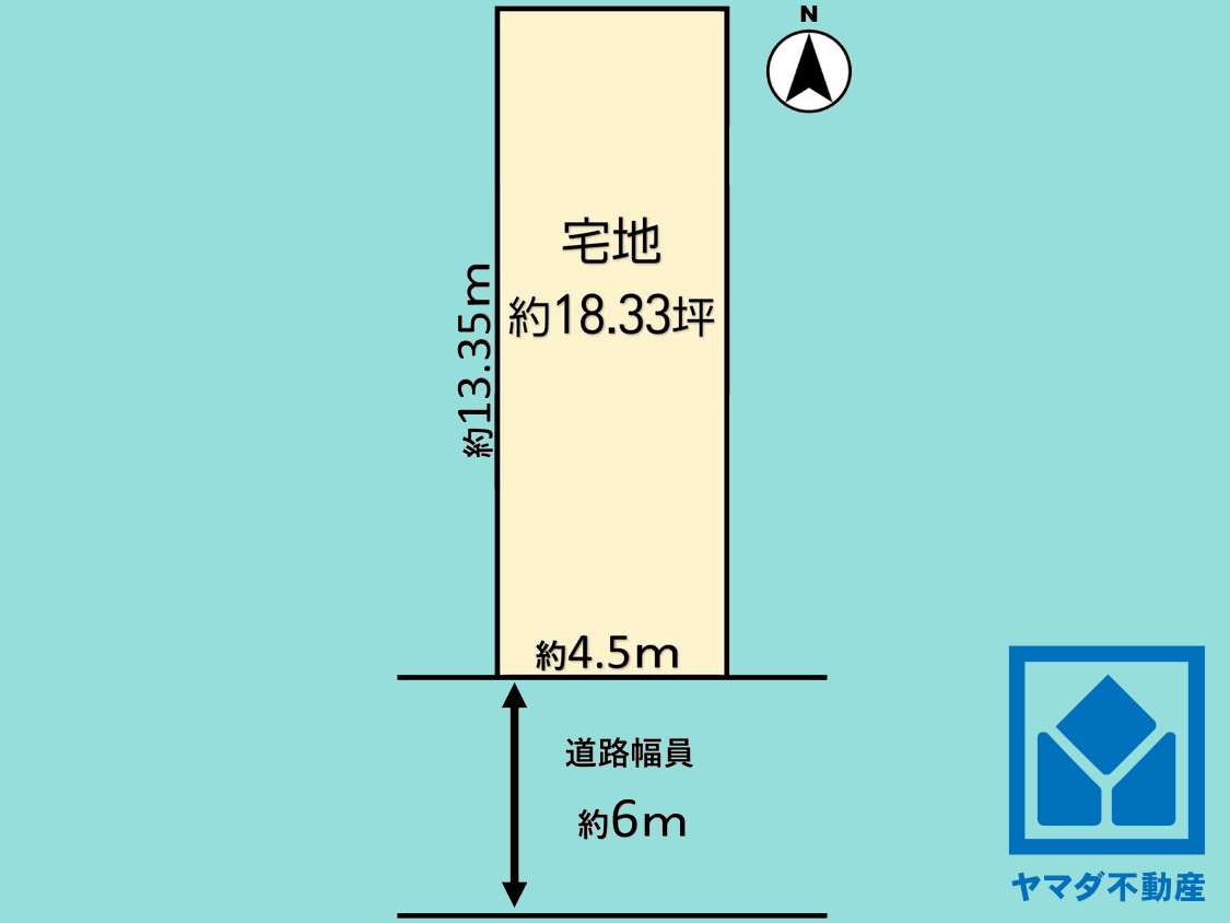伏見区醍醐僧尊坊町の区画図