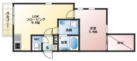 アベニール津福本町の間取り|使い勝手の良い間取りです♪