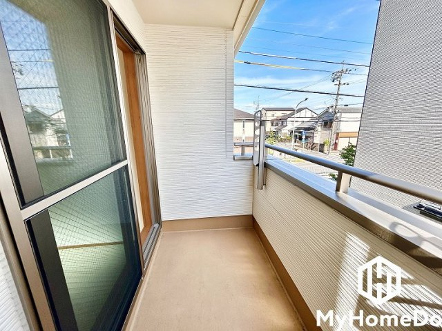 北区池花町のバルコニー