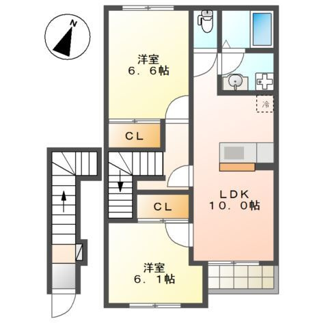 【間取り】 | クレア貝塚