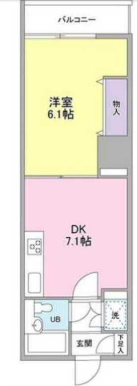 グランドメゾン三軒茶屋　駅近　分譲賃貸　高層階の間取り