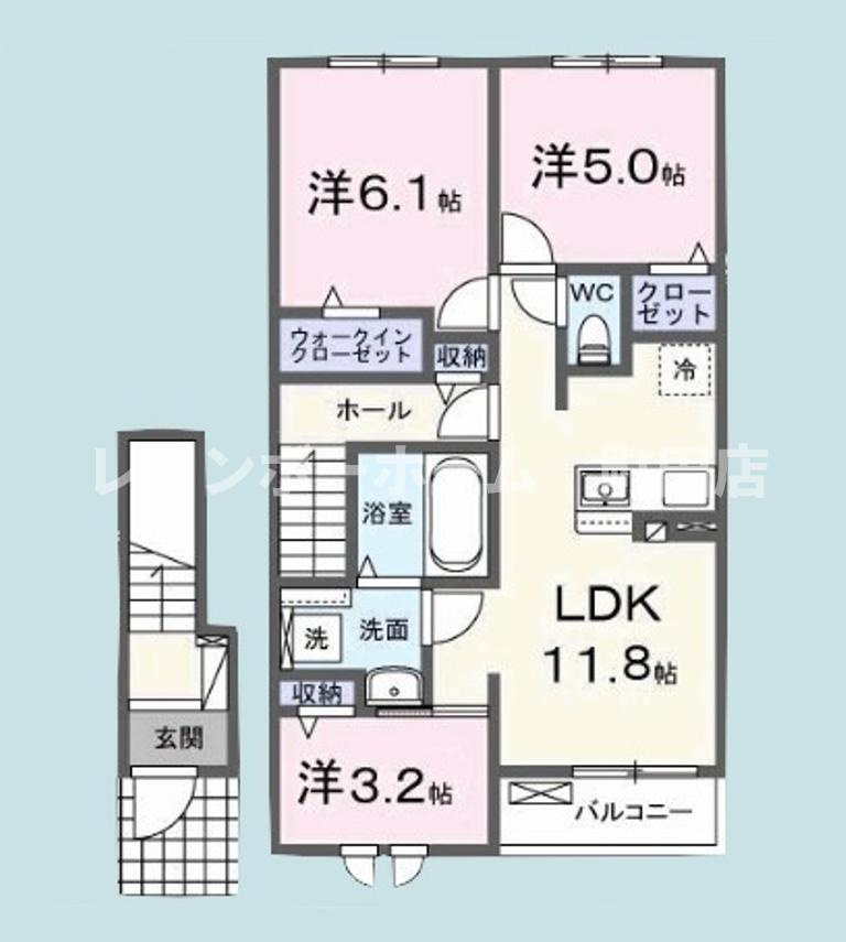 マーナ　リエール※初期費用分割あと払いサービス利用可能物件の間取り