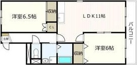 アズールNの間取り