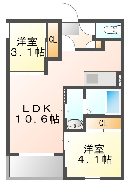 ＲＥＧＡＬＥＳＴ　Ｆ　下伊福の間取り