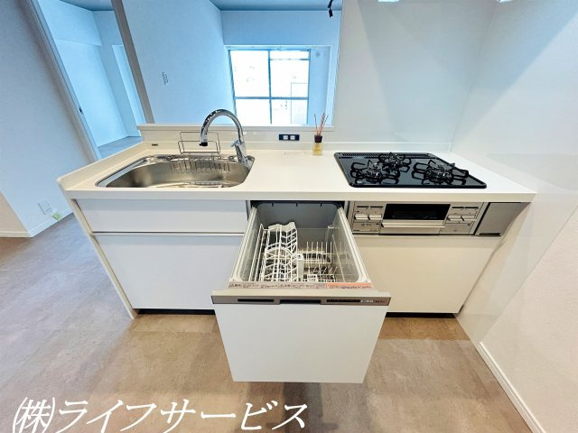 【キッチン】 | ニュー大阪ハイツ（宮原２丁目） | キッチン／ビルトイン食器洗浄乾燥機で家事の時短ができますね！