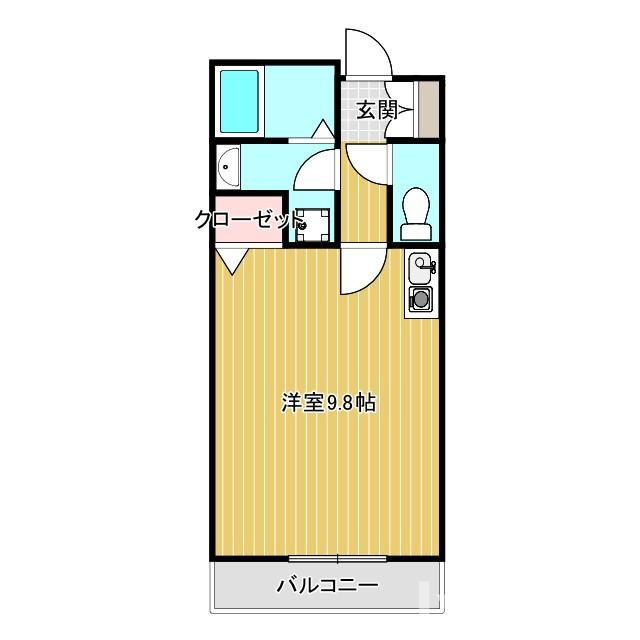 レジデンスKUの間取り