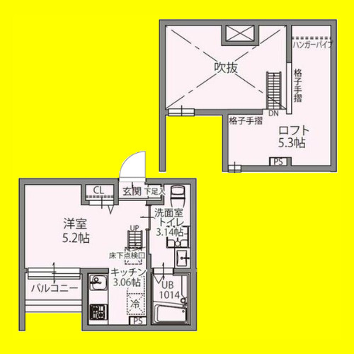 パレッタ小本WEST　名古屋市賃貸　仲介手数料無料の間取り