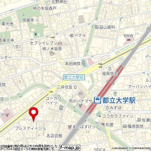 【地図】 | トップ・ルーム都立大学