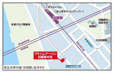 【地図】 | プライムアーバン田園調布南