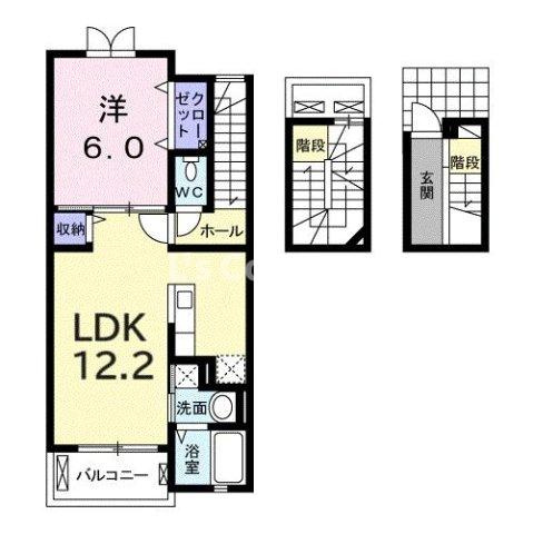 【間取り】 | コーポＫ