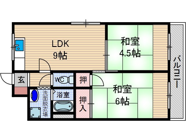 オークマンションの間取り