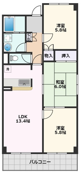 【間取り】 | インペリアル南ヶ丘