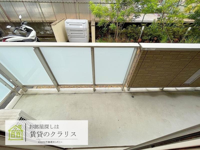 アビタシオン桂川のバルコニー
