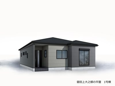 【外観パース】 | 磐田市上大之郷 新築一戸建て | 外観パースです