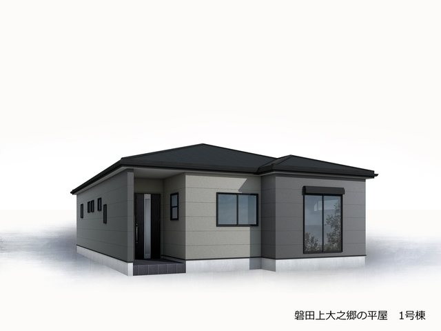 【外観パース】 | 磐田市上大之郷 新築一戸建て | 外観パースです