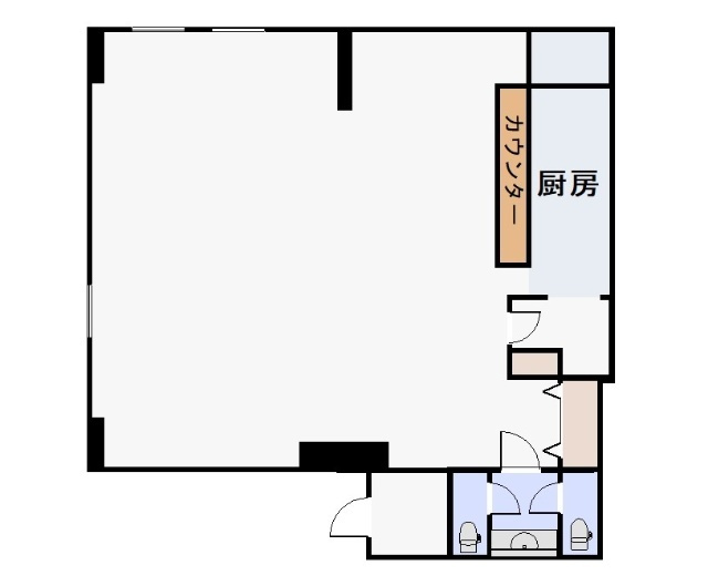 テルーマンション貸店舗の間取り