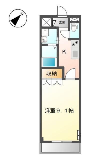 ドルフィン柚木の間取り