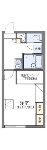 レオパレスジョルダンの間取り