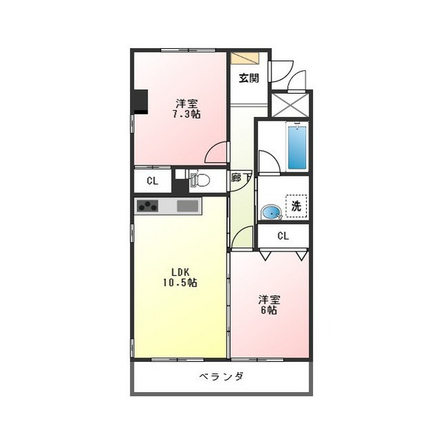 レジデンス・スギエの間取り