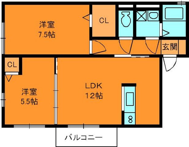 グリーンヴィレッジあいＤの間取り