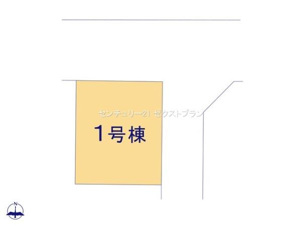 前橋市天川原町1丁目01期 1号棟の区画図|区画図