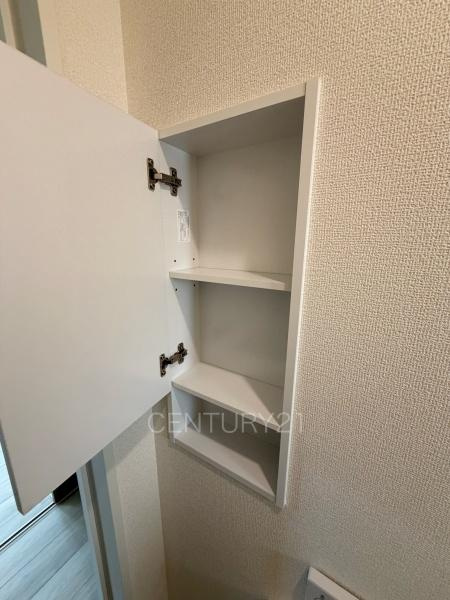 前橋市朝倉町3丁目01期 1号棟のトイレ|収納スペース