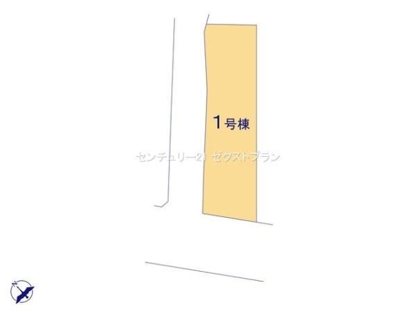 高崎上並榎町25ー1期 1号棟の区画図|区画図