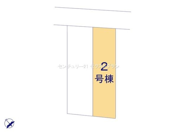 桐生市相生町2丁目24ー1期 2号棟の区画図|区画図