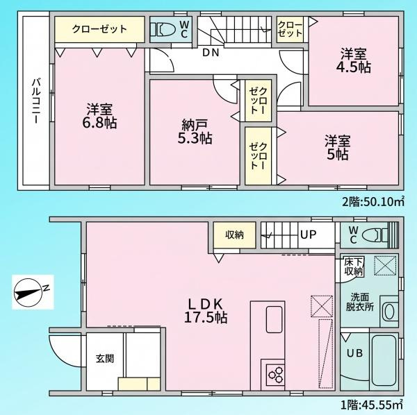 横浜市神奈川区西寺尾１丁目の新築一戸建の間取り|使い勝手の良い4LDK
お気軽にお問い合わせください。