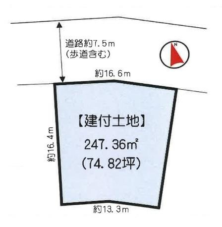 香芝市白鳳台１丁目の売地