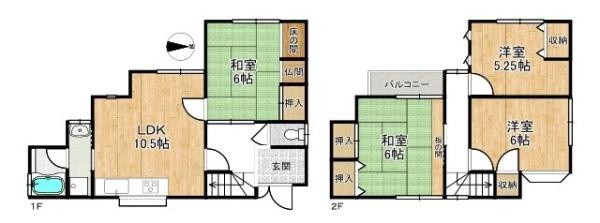 柏原市国分東条町　一戸建