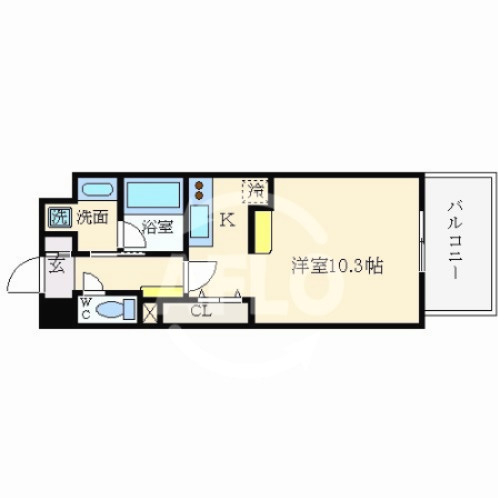 ブランクレール谷町の間取り|ブランクレール谷町　間取り図