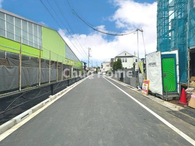 葛飾区東水元3丁目新築分譲住宅の前面道路含む現地写真|前面道路