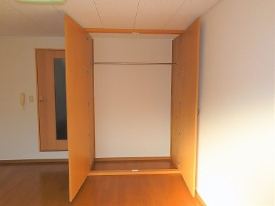 レオパレスファーストステージＳの内装|居間に大きい収納スペースがあります