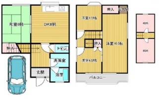 【間取り】 | 尼崎市大庄北１丁目中古戸建 | ファミリー様におすすめの４DK＋収納です♪