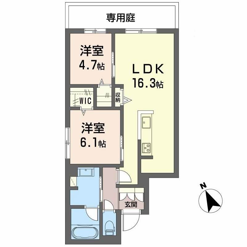 Ｌａ　Ｍａｉｓｏｎ　Ｃａｌｍｅの間取り
