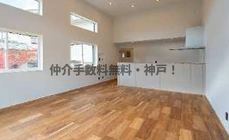 【居間・リビング】 | 神戸市須磨区北須磨4丁目　新築戸建B号棟　仲介手数料無料！ | 須磨区北須磨4　新築B号棟　仲介手数料無料！