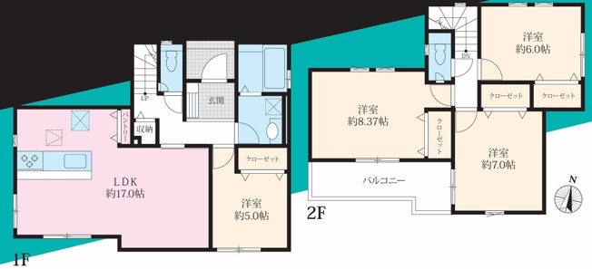 【間取り】 | 横浜市戸塚区平戸3期 新築戸建 限定1棟