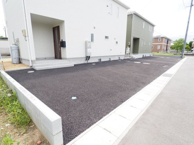 【駐車場】 | Cradle garden　伊達市保原町西町第6　1号棟 | ★内覧予約でブランド米2kg★