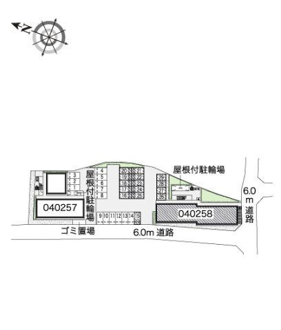 神戸市西区岩岡町西脇のアパートの駐車場