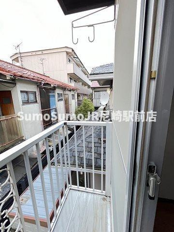 古川ハイツのバルコニー|広々としたバルコニーです